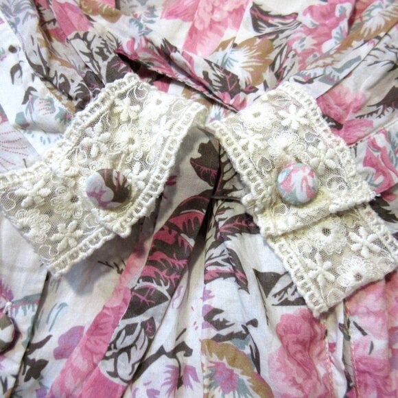 NWT LoveShackFancy Morellia Jumpsuit in Dew Drop Floral Cotton 1-Piece XS $395 - Picture 8 of 11